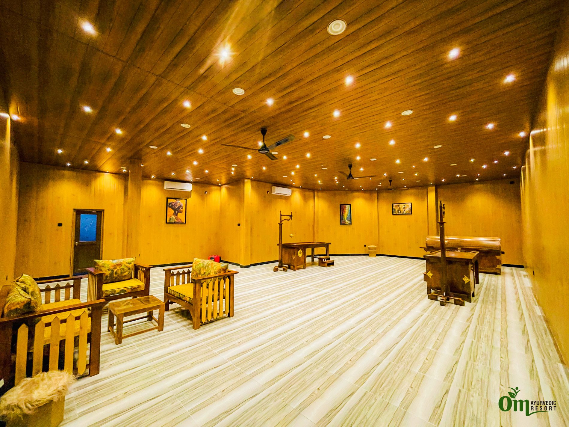 Ayurvedic spa hall